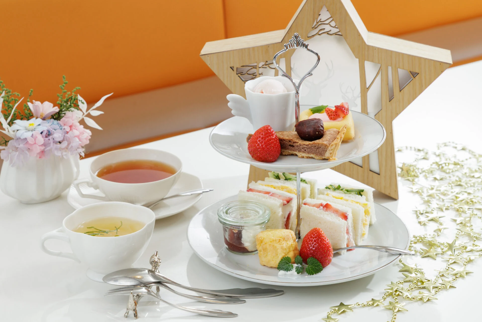 Happy supply cafe spicaのPetit Afternoon Tea　画像提供：倉敷アフタヌーンティー実行委員会