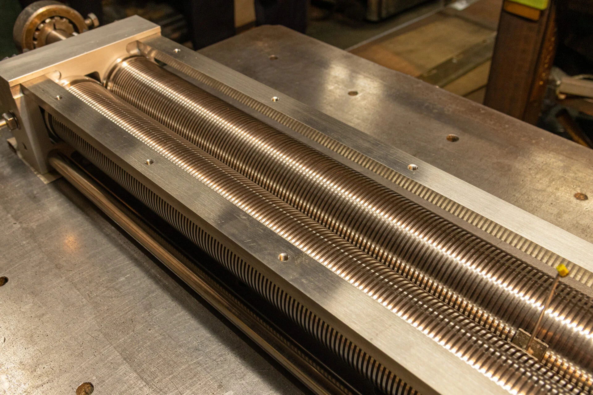 麺の太さや形状に合わせて、さまざまな種類の切刃があります