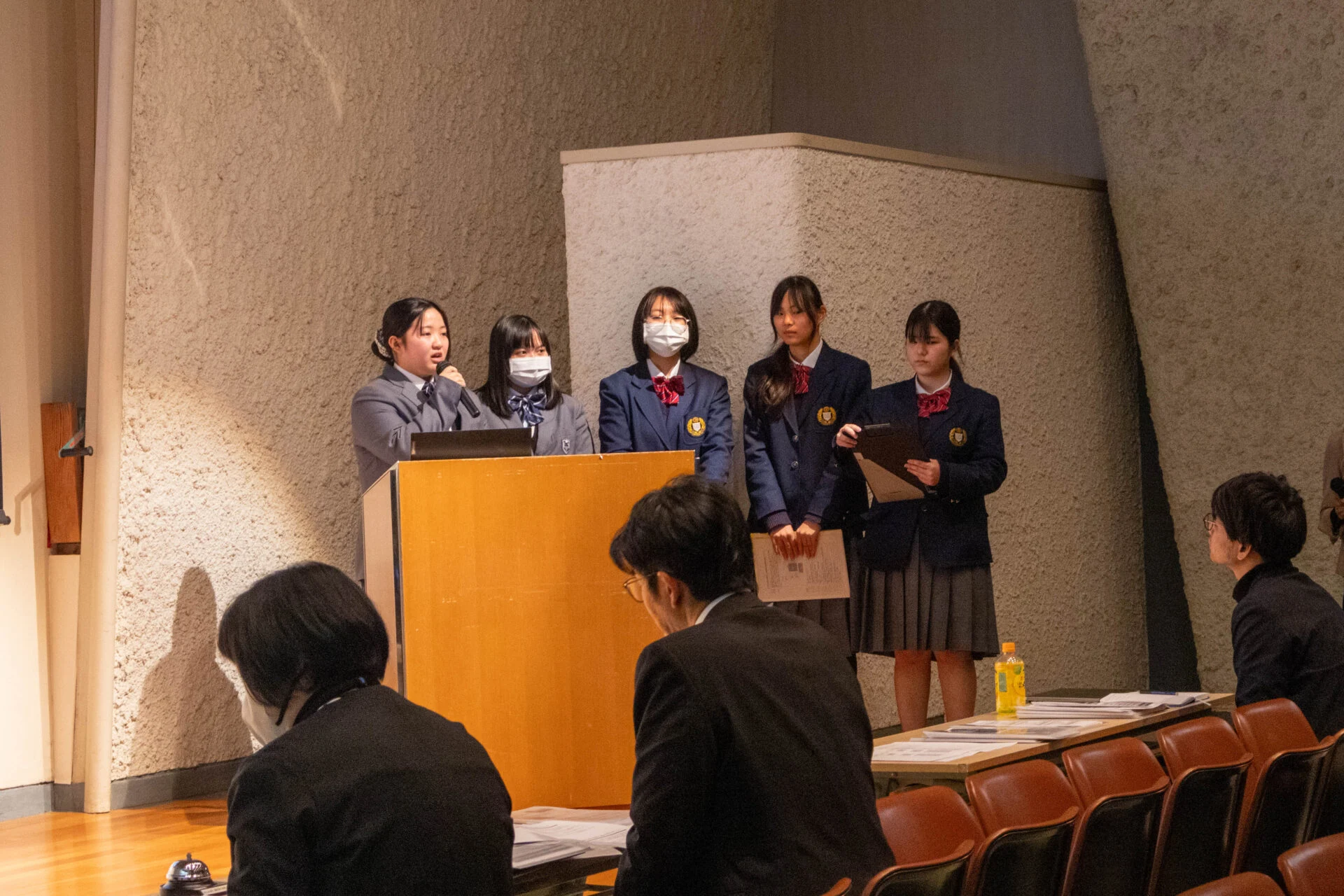 倉敷翠松高等学校と玉島商業高等学校の発表