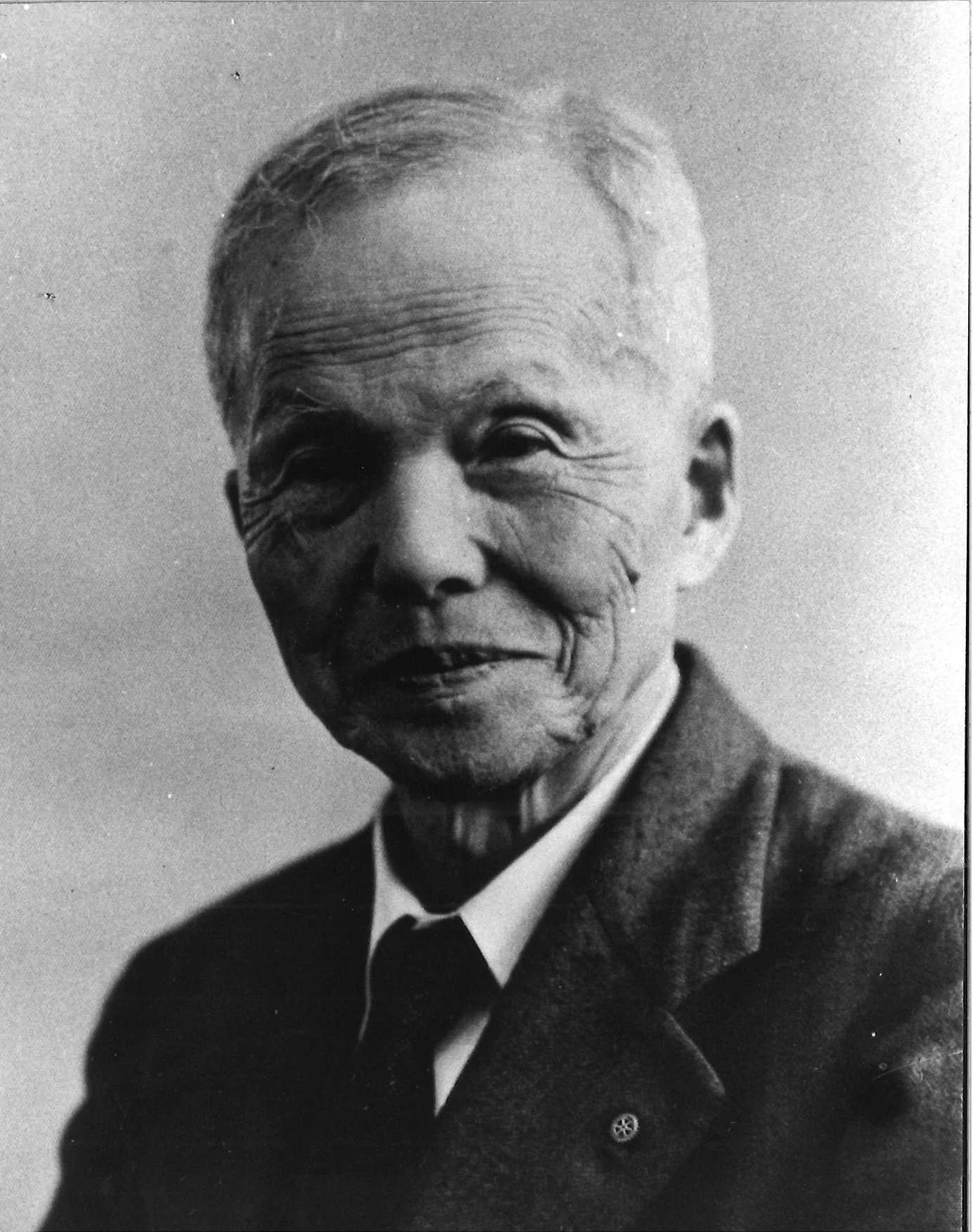 倉敷天文台を設立した原澄治初代理事長（写真提供：倉敷天文台）