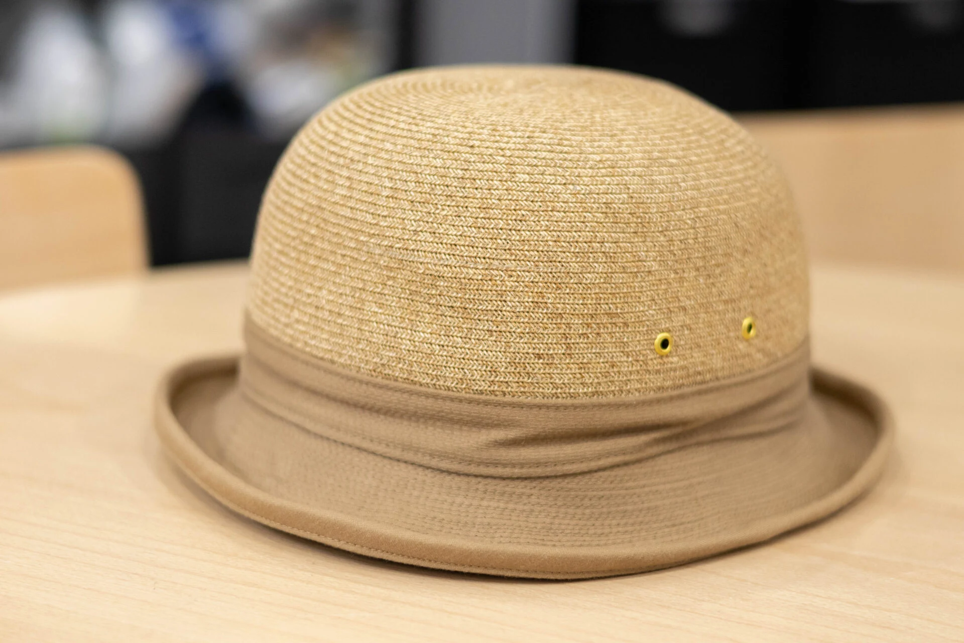 襟立製帽の帽子