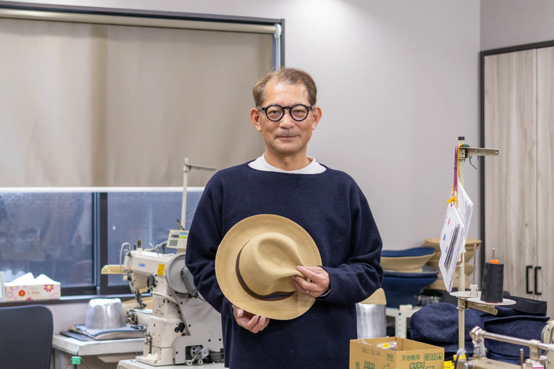 襟立製帽所襟立重樹さん