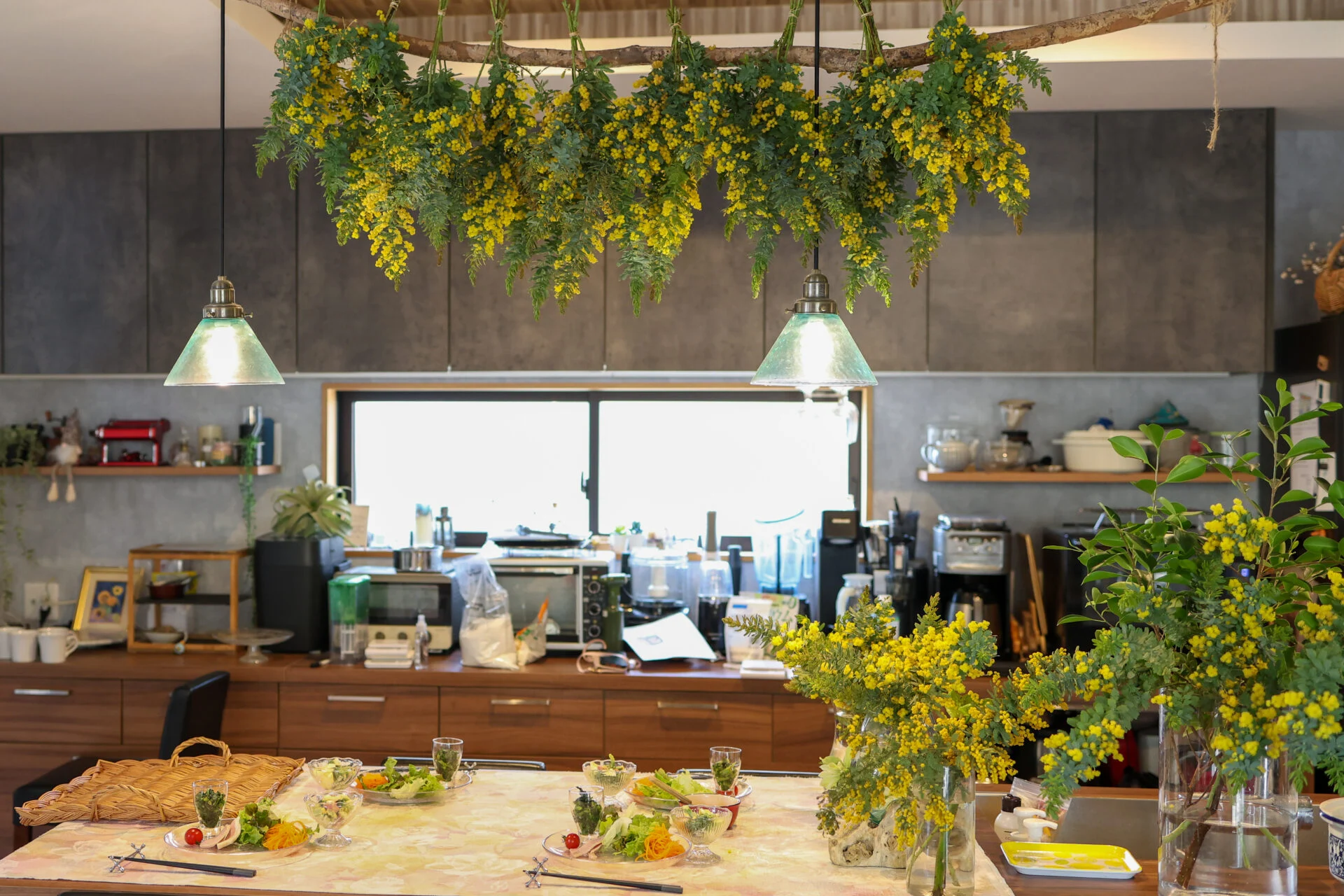 料理教室をしている自宅のようす