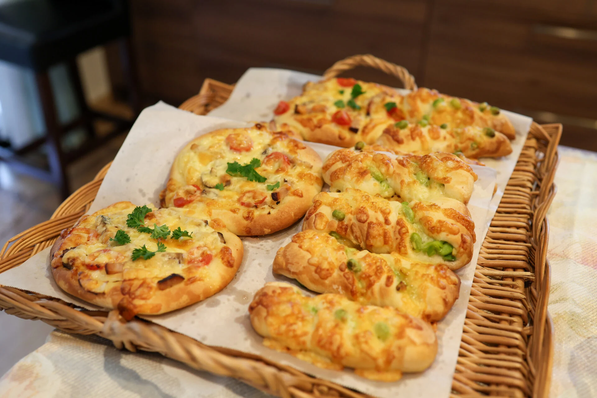 ピザパンと枝豆パンのお土産