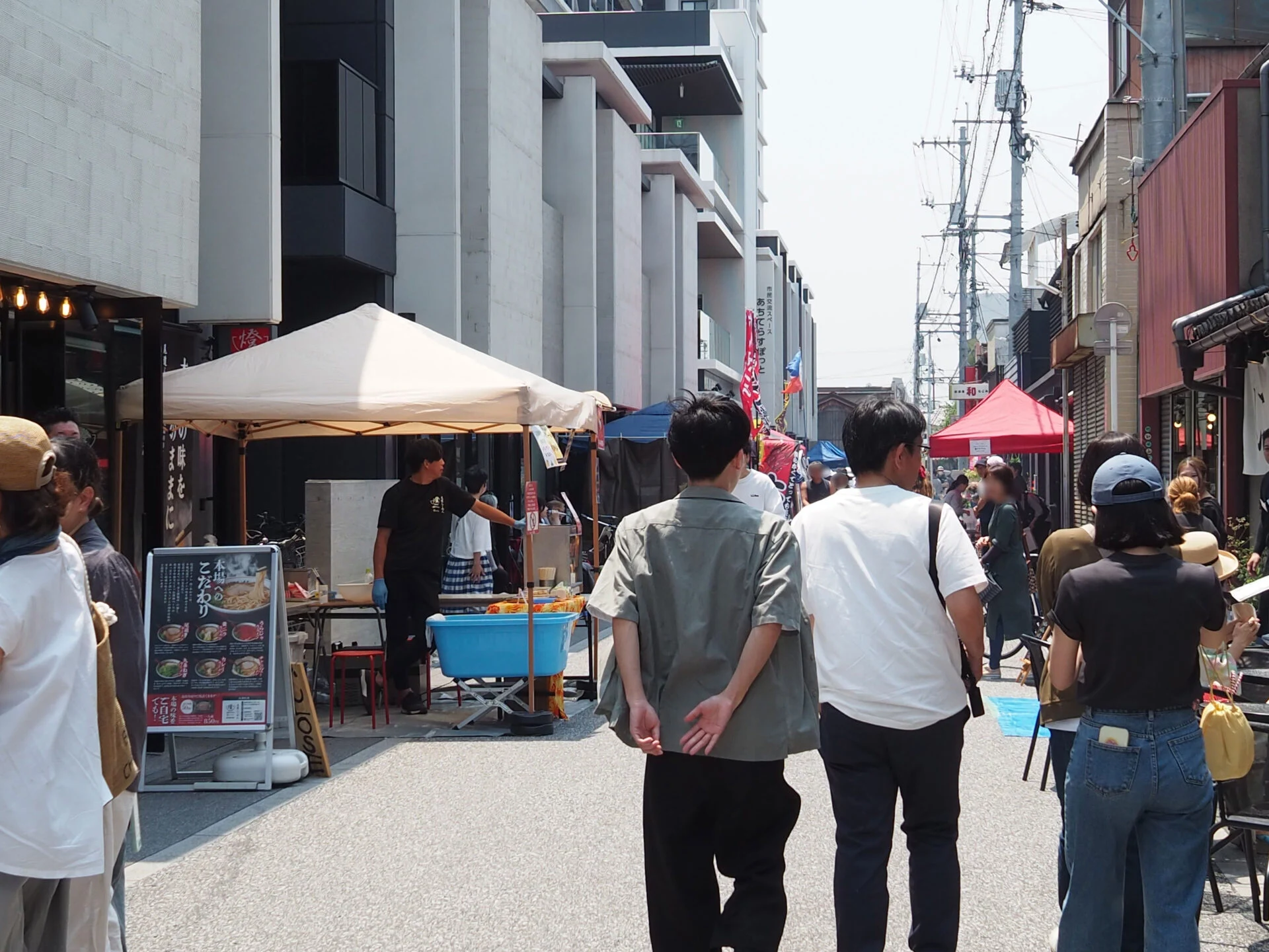 2025阿知フェスの一番街商店街の様子