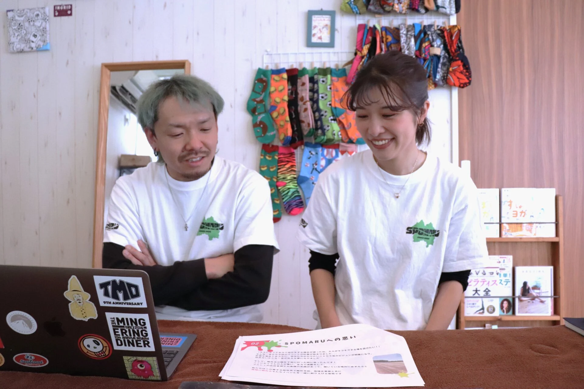スポマル実行委員の2人