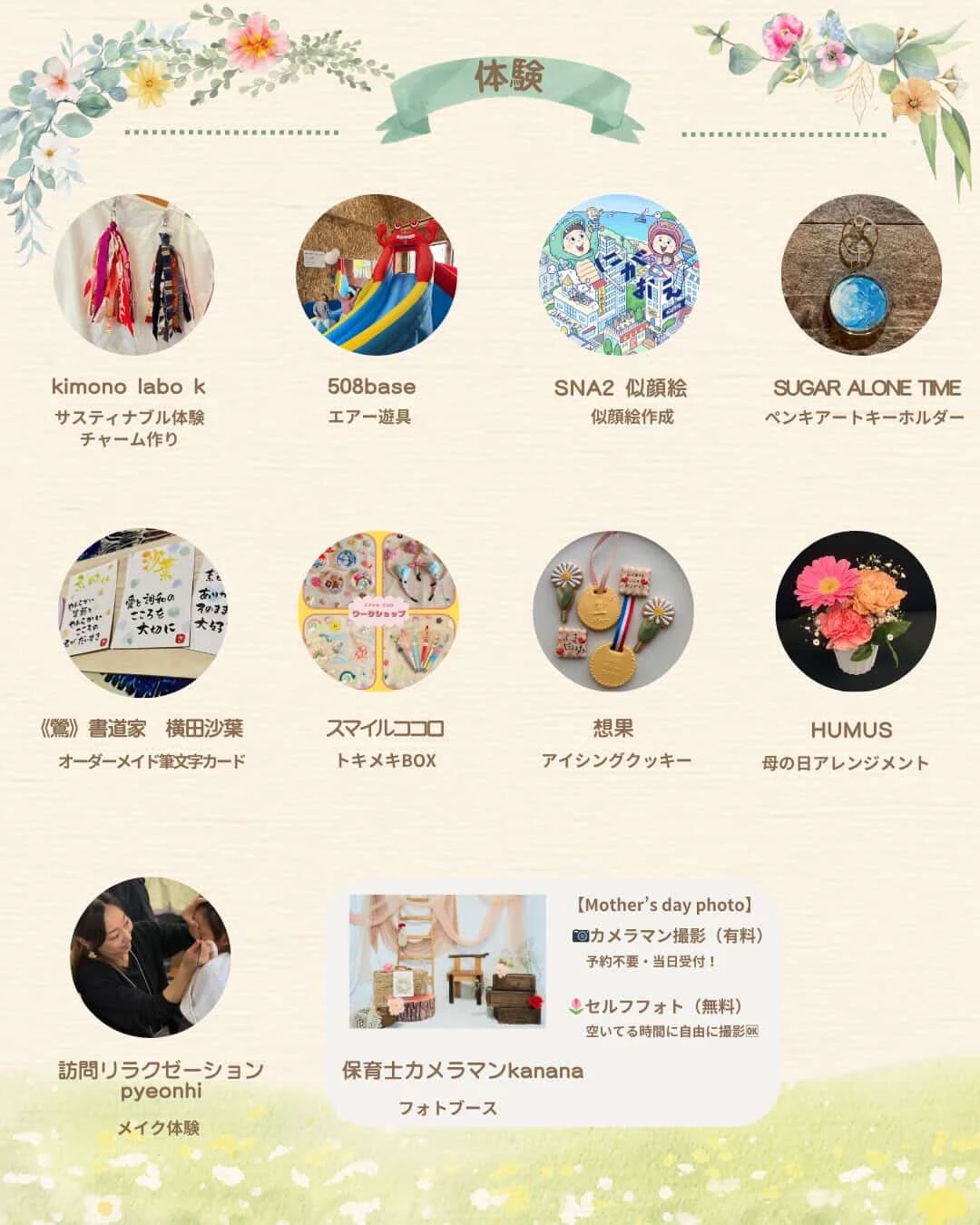 告知画像　出店者紹介