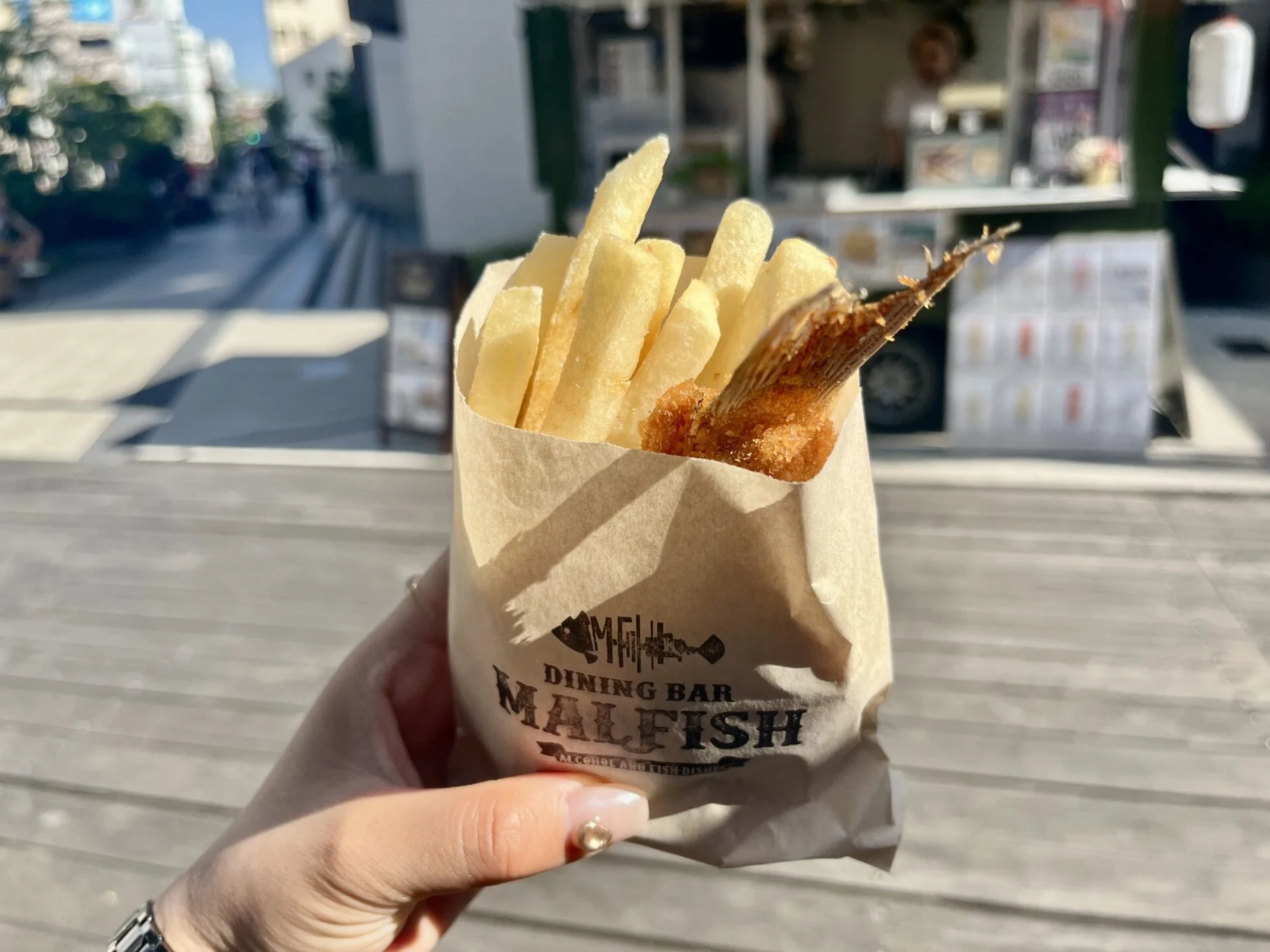 鯛のフィッシュアンドチップス