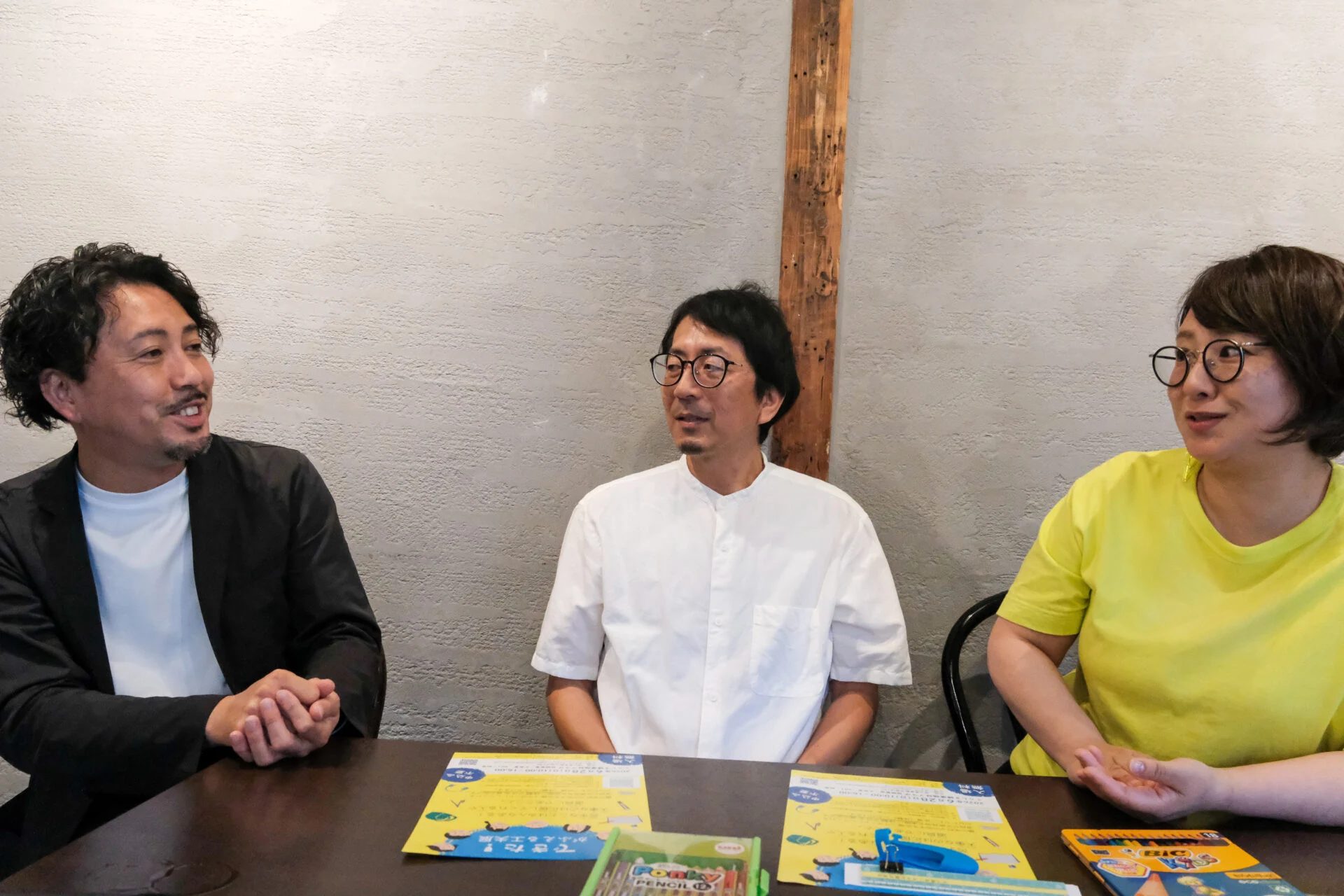 左から井川雅文さん、林田雅文さん、大武智恵さん