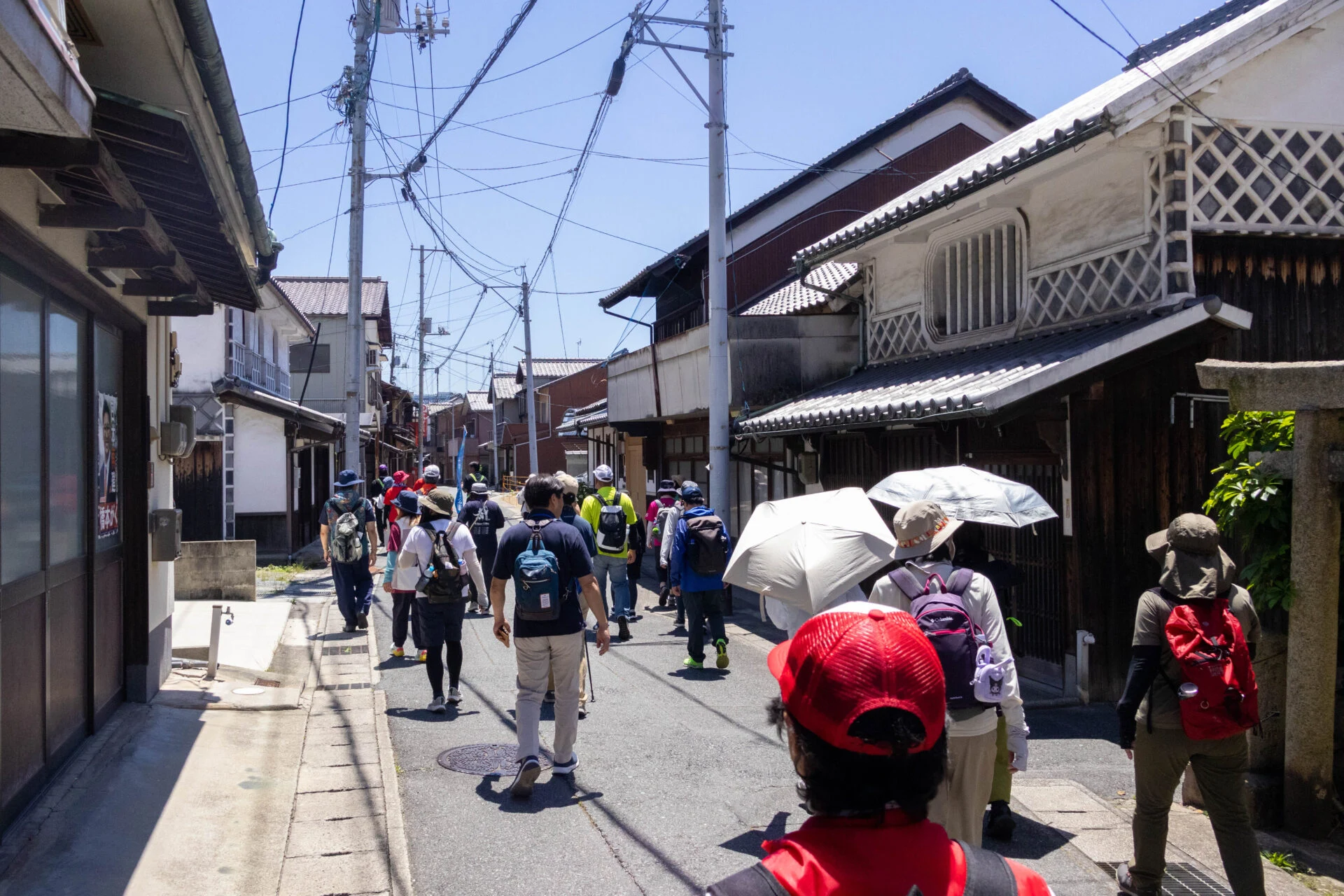町並み保存地区を歩いていく