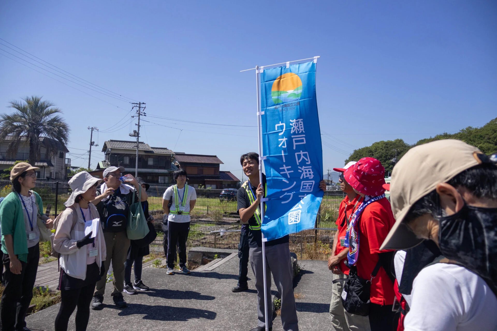 児島支所職員によるスタートの挨拶