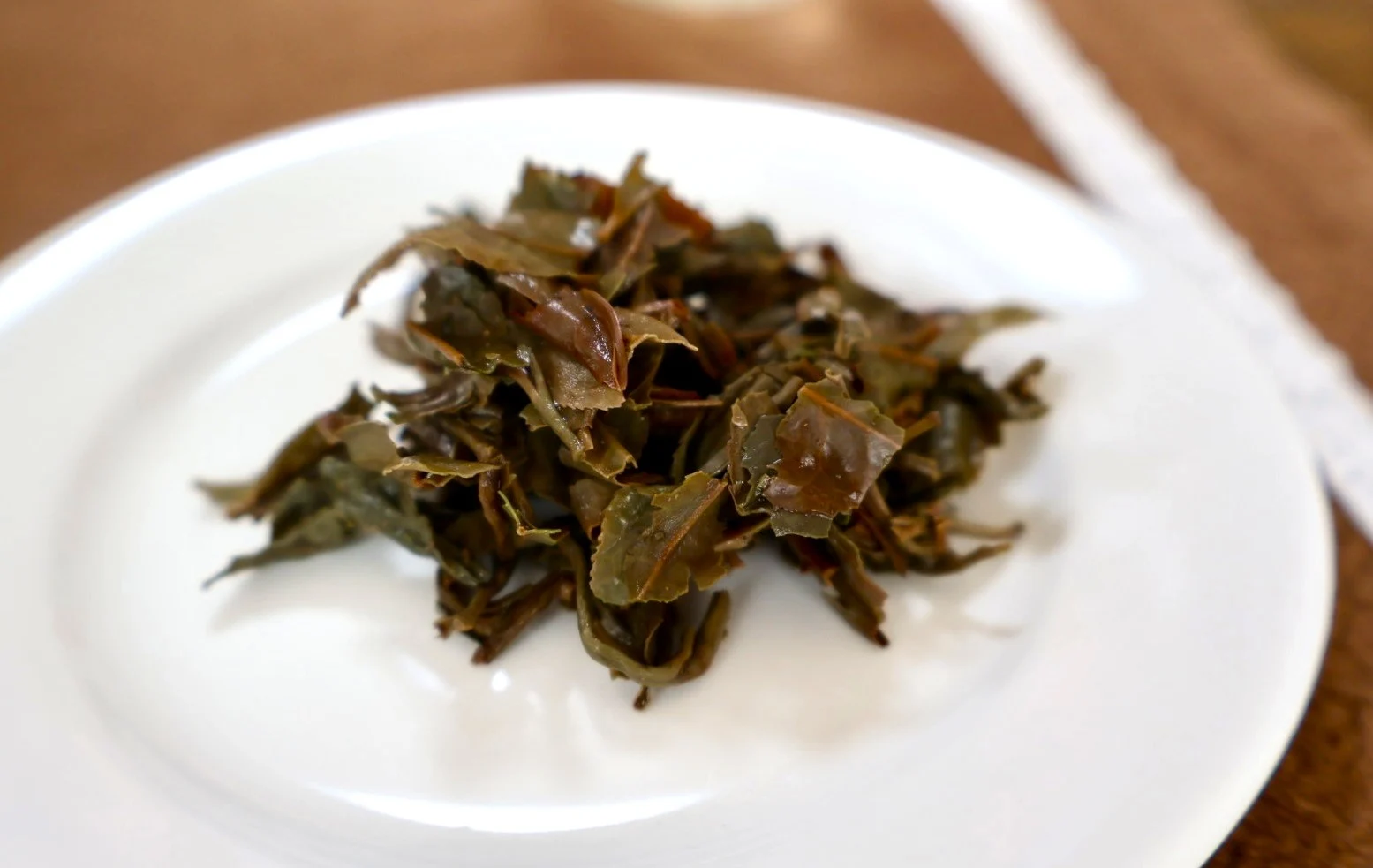 紅茶を淹れた後の茶葉。取材時には味見させていただきました