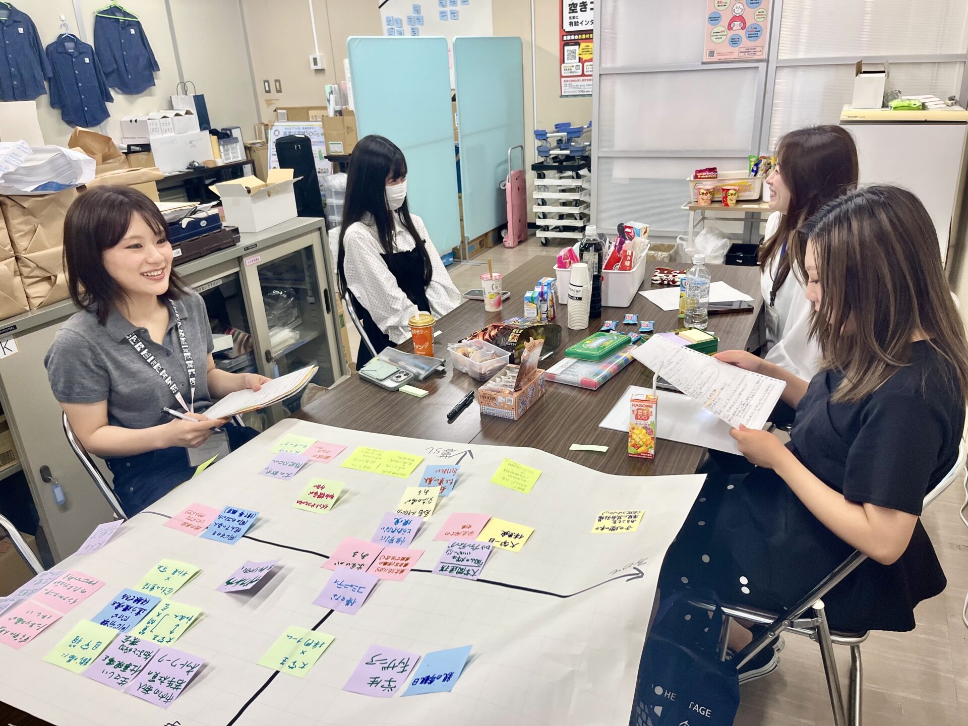 グループワークに励むBチーム